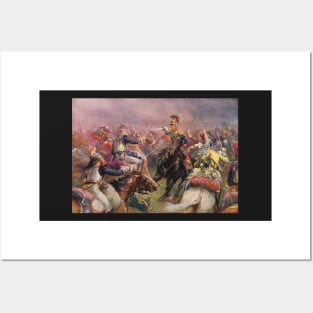 Charge of The Heavy Brigade Waterloo 1815 Posters and Art